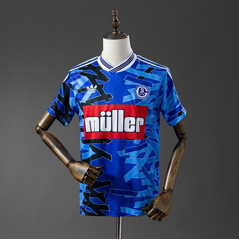 Camiseta retro de local del Schalke 04 93-94 Tallas S-XXL